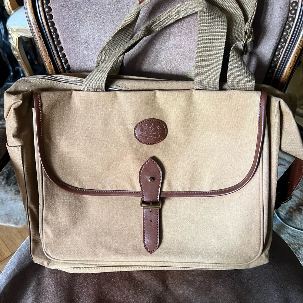 Polo by Ralph Lauren Tan and Brown Messenger Bag